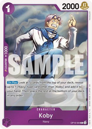 Image of Koby (OP16-064) - The Time of Battle Foil