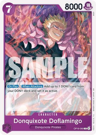 Image of Donquixote Doflamingo (069) (OP16-069) - The Time of Battle