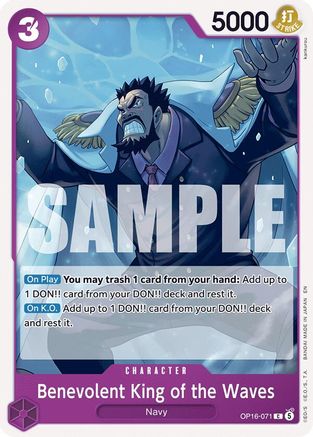 Image of Benevolent King of the Waves (OP16-071) - The Time of Battle