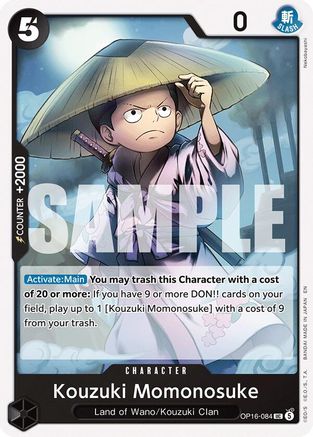 Image of Kouzuki Momonosuke (084) (OP16-084) - The Time of Battle