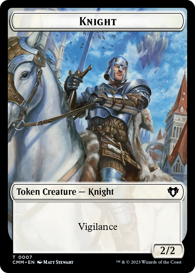 Image of Knight Token [Commander Masters Tokens]