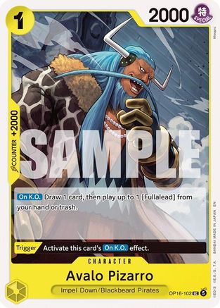 Image of Avalo Pizarro (OP16-102) - The Time of Battle