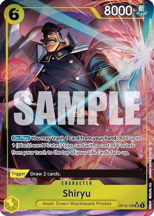Image of Shiryu (Full Art) (OP16-108) - The Time of Battle Foil
