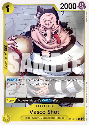 Image of Vasco Shot (OP16-110) - The Time of Battle Foil