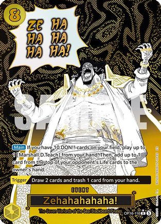 Image of Zehahahahaha! (Alternate Art) (OP16-116) - The Time of Battle Foil