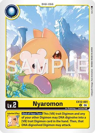 Image of Nyaromon (EX12-001) - Digital World Shambala