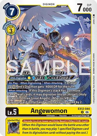 Image of Angewomon (EX12-044) - Digital World Shambala Foil