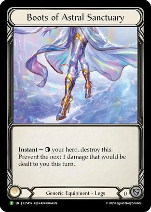 Image of Boots Of Astral Sanctuary (LGS455) - Flesh and Blood: Promo Cards Cold Foil