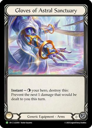 Image of Gloves Of Astral Sanctuary (LGS454) - Flesh and Blood: Promo Cards Cold Foil