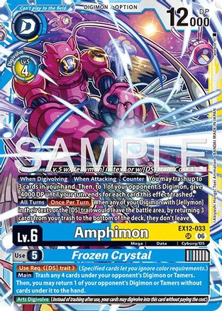 Image of Amphimon // Frozen Crystal (EX12-033) - Digital World Shambala Foil