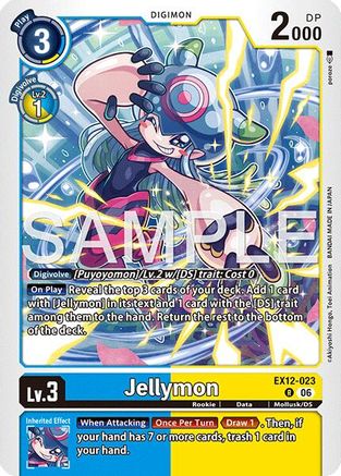 Image of Jellymon (EX12-023) - Digital World Shambala Foil