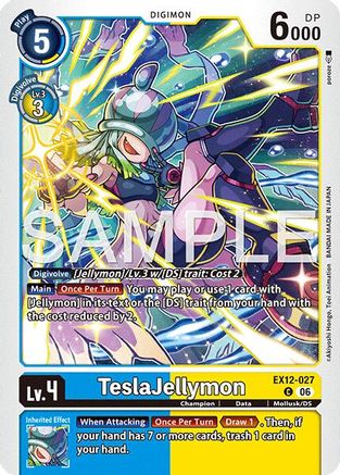 Image of TeslaJellymon (EX12-027) - Digital World Shambala