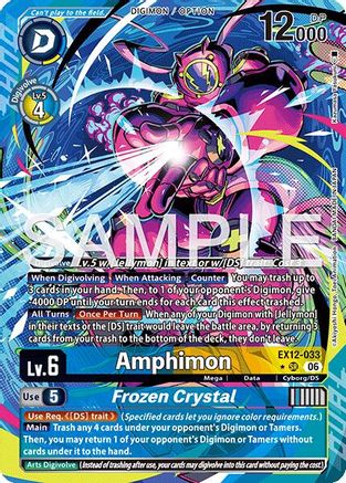 Image of Amphimon // Frozen Crystal (Altermate Art) (EX12-033) - Digital World Shambala Foil