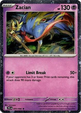 Image of Zacian (Cosmos Holo) 045/094  - Holofoil Blister Exclusives - Rare