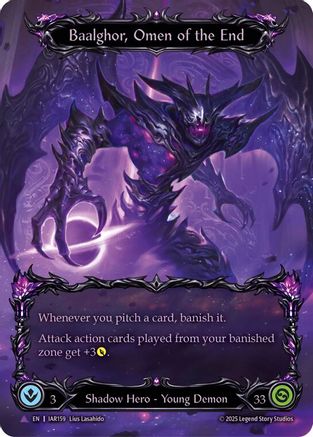 Image of Baalghor, Omen of the End (Marvel) (IAR159-MV) - Omens of the Third Age Cold Foil