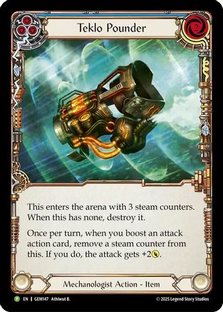 Image of Teklo Pounder (Blue) (GEM147) - Gem Pack 5 Cold Foil