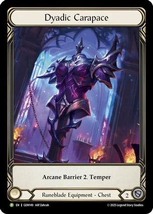 Image of Dyadic Carapace (GEM149) - Gem Pack 5 Rainbow Foil