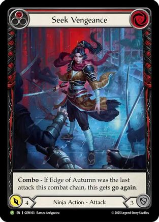 Image of Seek Vengeance (Red) (GEM163) - Gem Pack 5