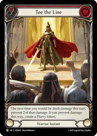 Image of Toe the Line (Red) (GEM165) - Gem Pack 5