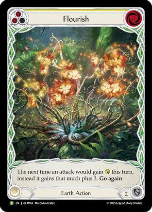 Image of Flourish (Yellow) (GEM169) - Gem Pack 5