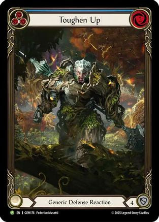 Image of Toughen Up (Blue) (GEM176) - Gem Pack 5 Rainbow Foil