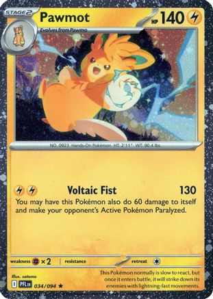 Image of Pawmot (Cosmos Holo) 034/094  - Holofoil Blister Exclusives - Rare
