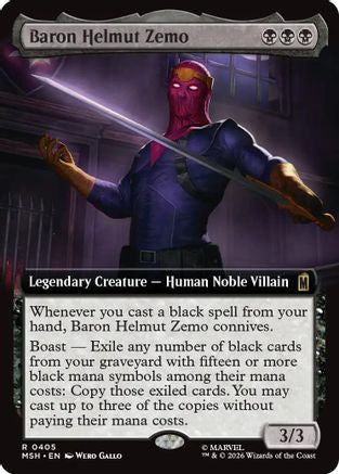 Image of Baron Helmut Zemo (Extended Art) (MSH-405) - Marvel Super Heroes Foil