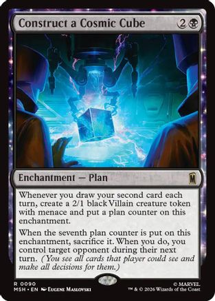 Image of Construct a Cosmic Cube (MSH-090) - Marvel Super Heroes Foil