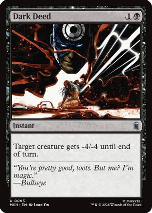 Image of Dark Deed (MSH-093) - Marvel Super Heroes