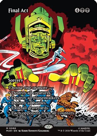 Image of Final Act (Borderless) (MAR-066) - Marvel Universe Eternal-Legal Foil