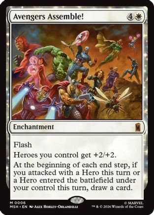 Image of Avengers Assemble! (MSH-006) - Marvel Super Heroes Foil