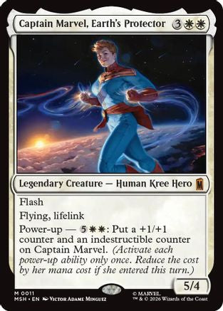 Image of Captain Marvel, Earth's Protector (MSH-011) - Marvel Super Heroes