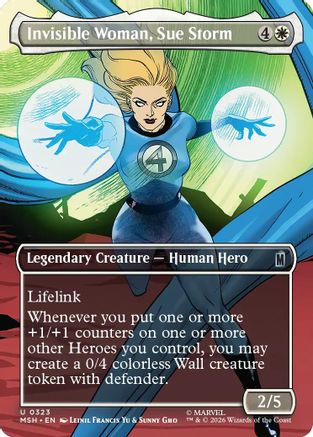 Image of Invisible Woman, Sue Storm (Borderless) (MSH-323) - Marvel Super Heroes