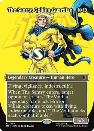 Image of The Sentry, Golden Guardian (Borderless) (MSH-358) - Marvel Super Heroes Foil