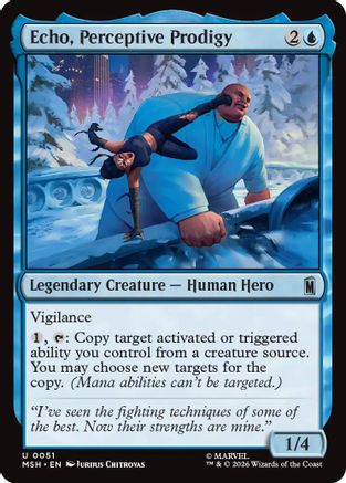 Image of Echo, Perceptive Prodigy (MSH-051) - Marvel Super Heroes Foil