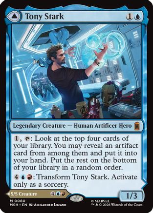 Image of Tony Stark (MSH-080) - Marvel Super Heroes Foil