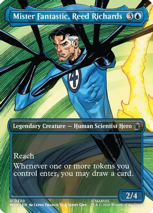 Image of Mister Fantastic, Reed Richards (Borderless) (MSH-320) - Marvel Super Heroes Foil
