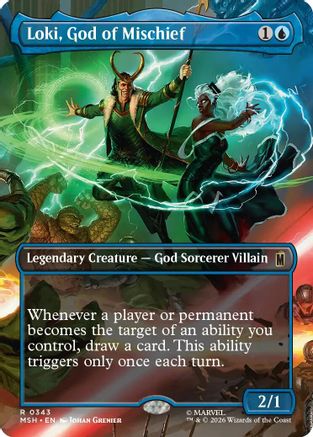 Image of Loki, God of Mischief (Borderless) (MSH-343) - Marvel Super Heroes