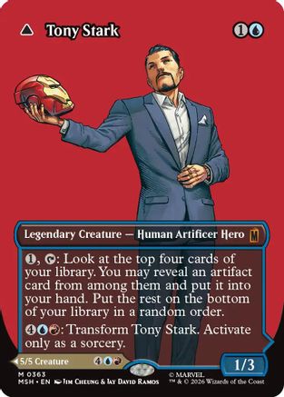 Image of Tony Stark (Borderless) (0363) (MSH-363) - Marvel Super Heroes