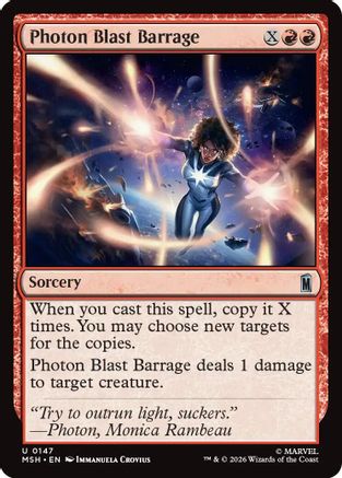 Image of Photon Blast Barrage (MSH-147) - Marvel Super Heroes Foil