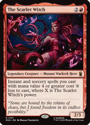 Image of The Scarlet Witch (MSH-151) - Marvel Super Heroes Foil