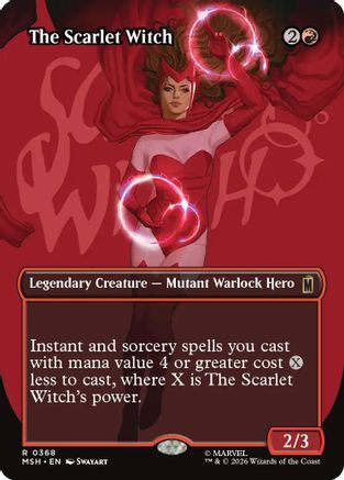 Image of The Scarlet Witch (Borderless) (MSH-368) - Marvel Super Heroes