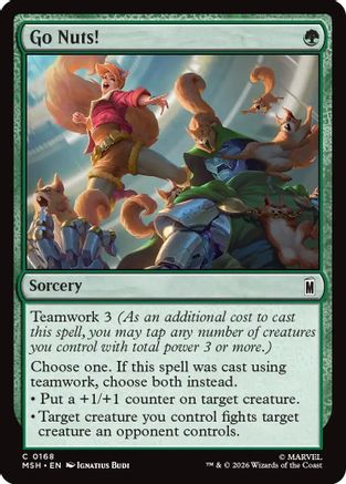 Image of Go Nuts! (MSH-168) - Marvel Super Heroes Foil