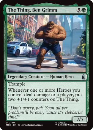 Image of The Thing, Ben Grimm (MSH-190) - Marvel Super Heroes