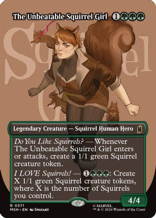 Image of The Unbeatable Squirrel Girl (Borderless) (MSH-371) - Marvel Super Heroes Foil