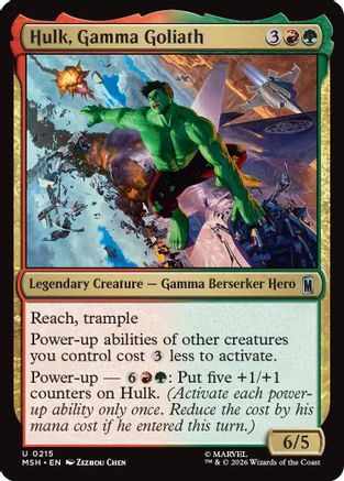 Image of Hulk, Gamma Goliath (MSH-215) - Marvel Super Heroes Foil