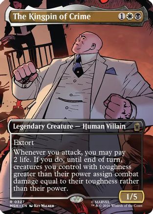 Image of The Kingpin of Crime (Borderless) (0327) (MSH-327) - Marvel Super Heroes Foil