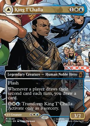 Image of King T'Challa (Borderless) (0346) (MSH-346) - Marvel Super Heroes