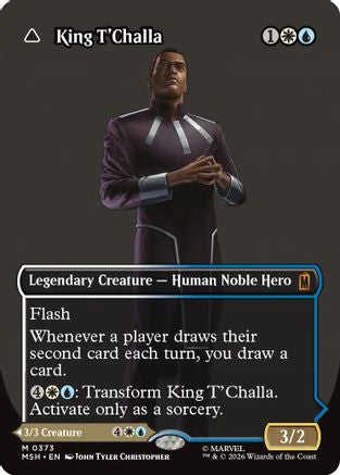 Image of King T'Challa (Borderless) (0373) (MSH-373) - Marvel Super Heroes Foil