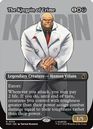 Image of The Kingpin of Crime (Borderless) (0374) (MSH-374) - Marvel Super Heroes Foil